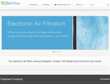 Tablet Screenshot of ecoairflow.com